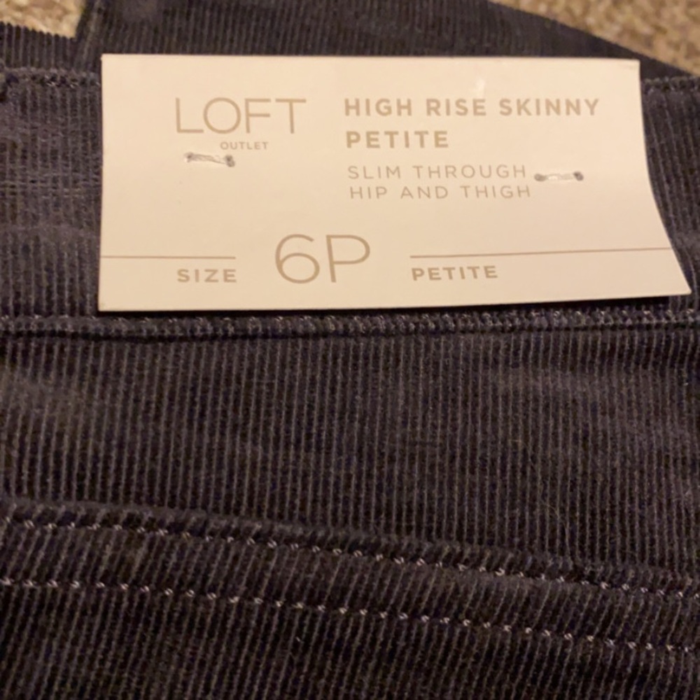 High rise corduroy pants